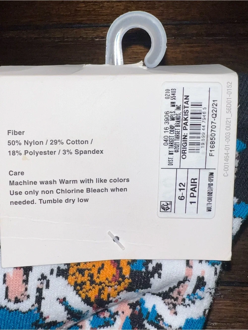 Original Use Blue Floral Crew Socks - Men's
